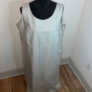 Elegant Silver Maxi Dress